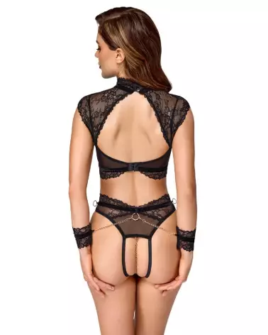 Photo de l'ensemble Bondage Bra Set de Cottelli BONDAGE, lingerie de séduction haut de gamme-6