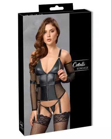 Image du Bondage Basque de Cottelli, corset élégant et provocateur-1