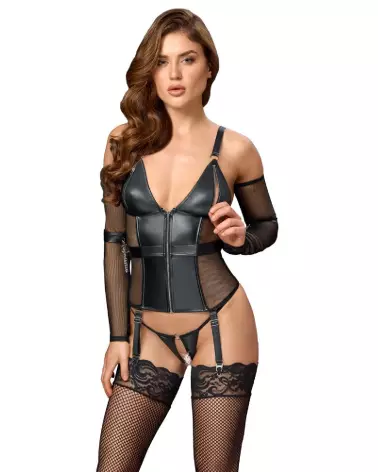 Image du Bondage Basque de Cottelli, corset élégant et provocateur-4