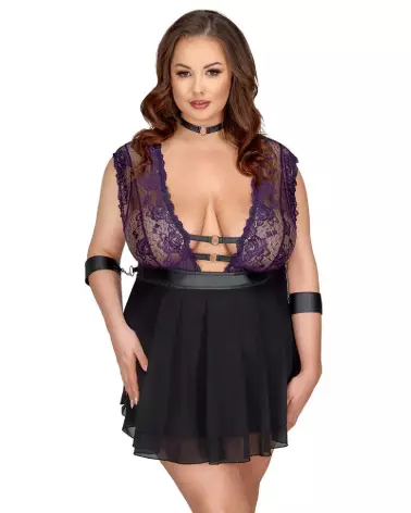 Nuisette Babydoll Bond de Cottelli BONDAGE en lingerie sexy et confortable-3