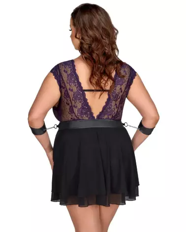Nuisette Babydoll Bond de Cottelli BONDAGE en lingerie sexy et confortable-5