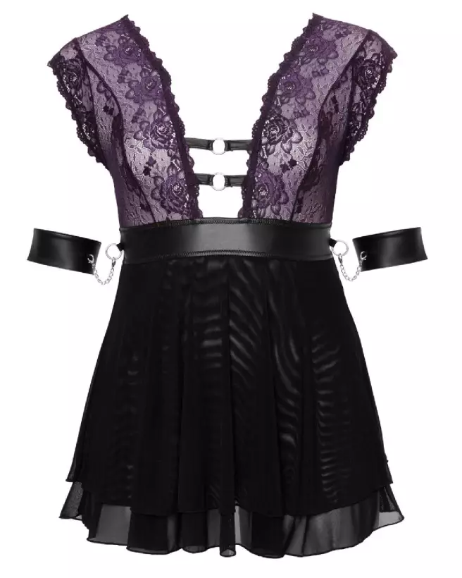 Nuisette Babydoll Bond de Cottelli BONDAGE en lingerie sexy et confortable-6
