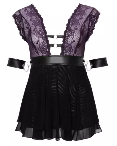 Nuisette Babydoll Bond de Cottelli BONDAGE en lingerie sexy et confortable-6