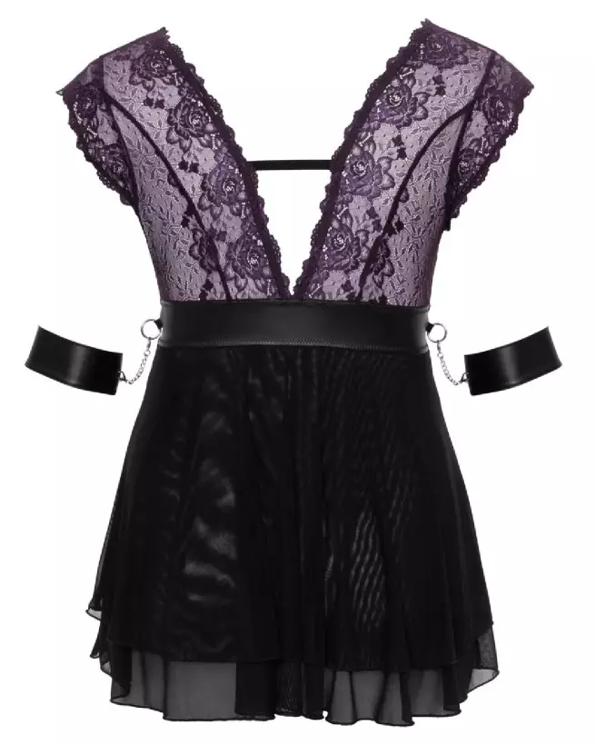 Nuisette Babydoll Bond de Cottelli BONDAGE en lingerie sexy et confortable-7