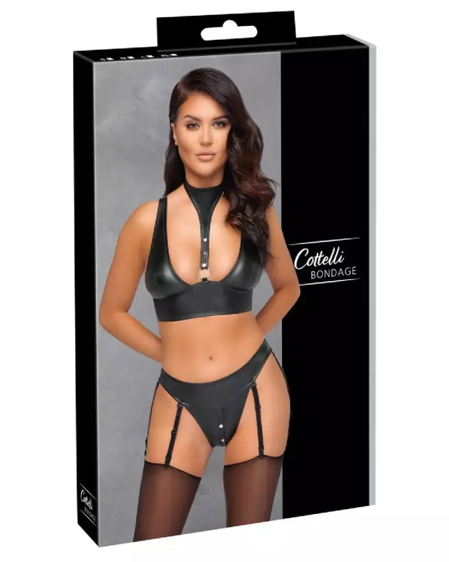 Bra Set Bondage Cottelli ensemble de lingerie élégant et séduisant-1