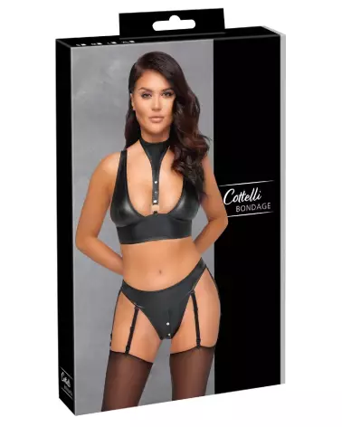 Bra Set Bondage Cottelli ensemble de lingerie élégant et séduisant-1