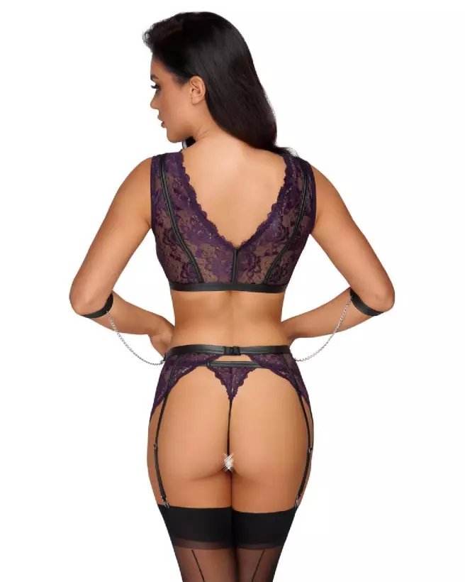 Photo de Bra Set Bondage Cottelli, ensemble de lingerie élégant et séduisant-7
