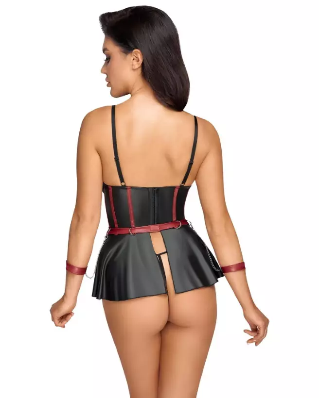Ensemble Lift Bra Set Bondage de Cottelli BONDAGE en guêpière et serre-taille-7