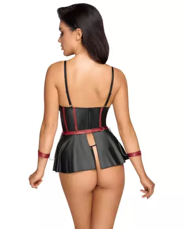 Ensemble Lift Bra Set Bondage de Cottelli BONDAGE en guêpière et serre-taille-7