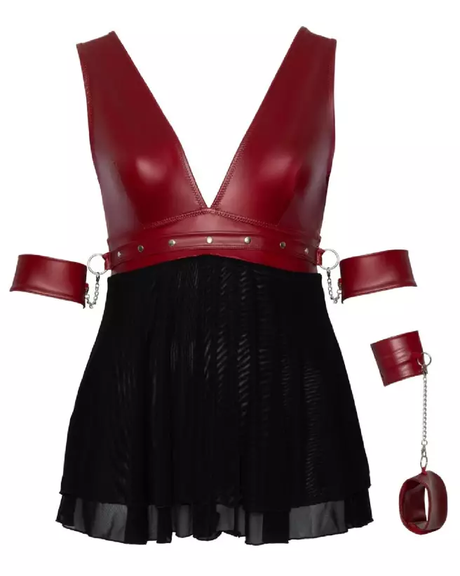Image Babydoll Bondage de Cottelli BONDAGE, Nuisette Sexy en Dentelle-6