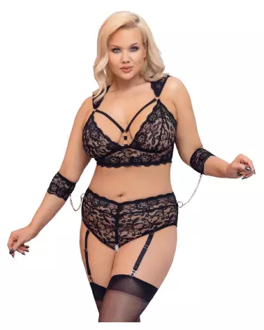 Photo Bra Set Bondage Cottelli BONDAGE, ensemble de lingerie sensuelle et élégante-2
