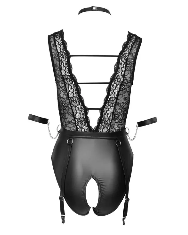 Image Body Bondage Cottelli, lingerie noire élégante, style séduction-7