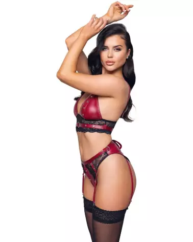 Photo de l'ensemble Bra Set Bondage Cottelli BONDAGE, lingerie fine et élégante-3