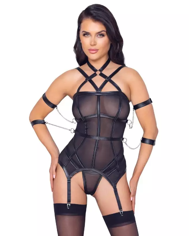 Image du Basque Bondage par Cottelli BONDAGE, guêpière séduisante et sophistiquée-2