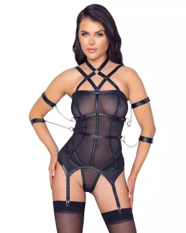 Image du Basque Bondage par Cottelli BONDAGE, guêpière séduisante et sophistiquée-2