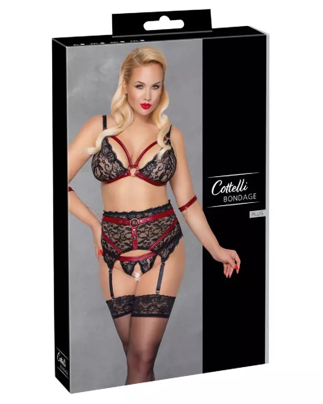 Photo du Bra Set Bondage Cottelli, ensemble de lingerie élégant et séduisant-1