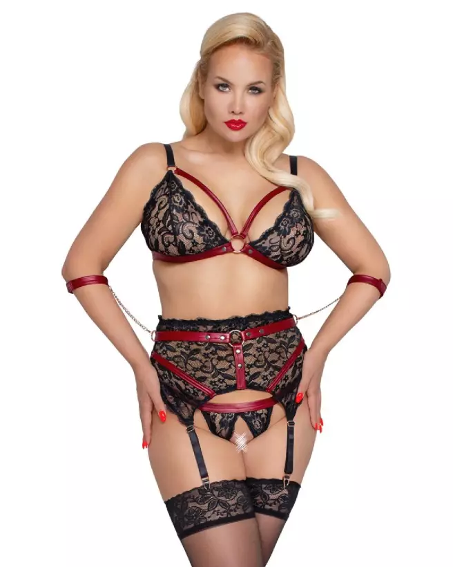 Photo du Bra Set Bondage Cottelli, ensemble de lingerie élégant et séduisant-2