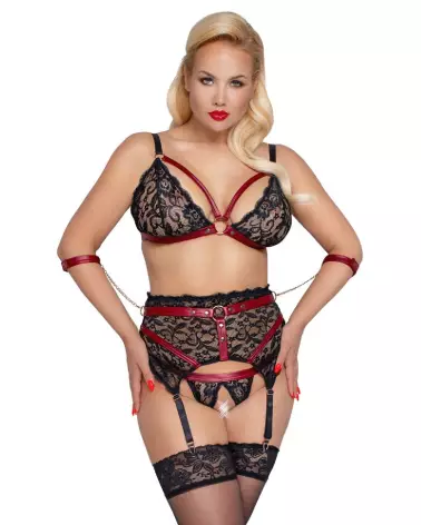 Photo du Bra Set Bondage Cottelli, ensemble de lingerie élégant et séduisant-2