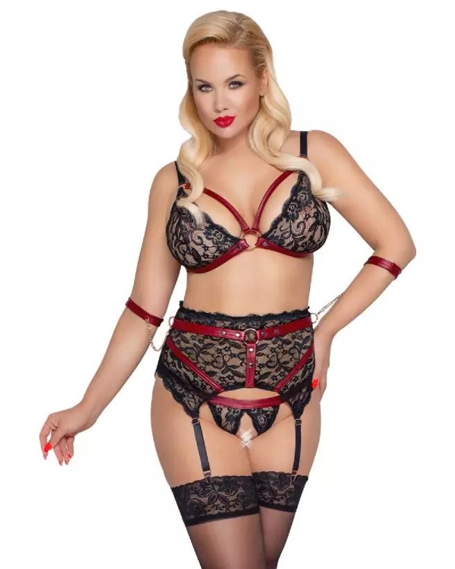 Photo du Bra Set Bondage Cottelli, ensemble de lingerie élégant et séduisant-3