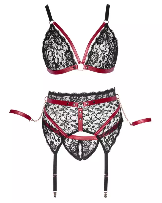 Photo du Bra Set Bondage Cottelli, ensemble de lingerie élégant et séduisant-6