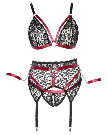 Photo du Bra Set Bondage Cottelli, ensemble de lingerie élégant et séduisant-6