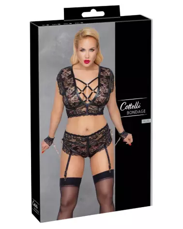Photo de l'ensemble Bra Set Bondage Cottelli BONDAGE, lingerie séduisante et audacieuse-1