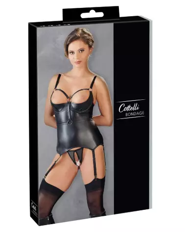 Cami Suspender Bondage de Cottelli en guêpière élégante-1