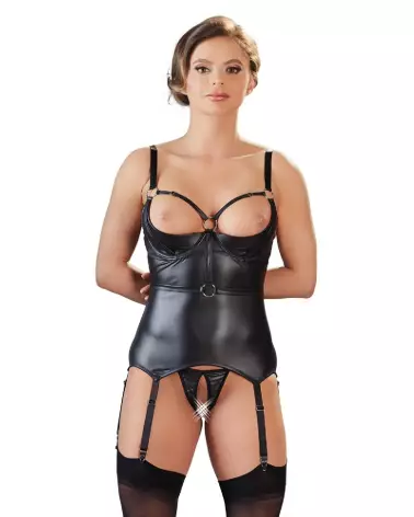 Cami Suspender Bondage de Cottelli en guêpière élégante-2