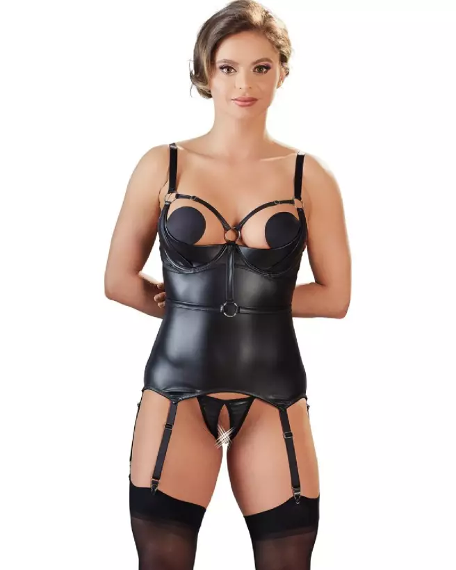 Cami Suspender Bondage de Cottelli en guêpière élégante-7