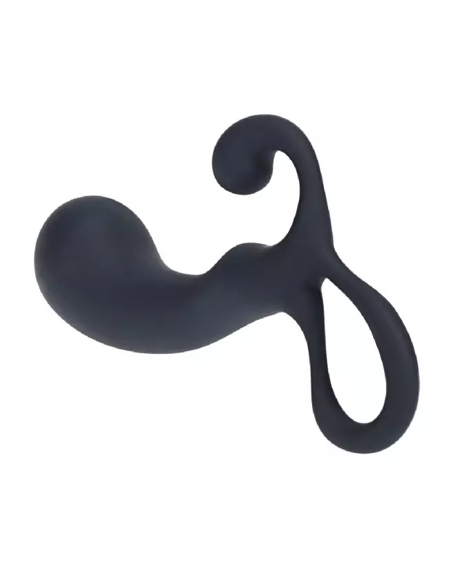 Masseur prostatique noir en silicone taille S Levelz by Shots pour stimulation efficace-3
