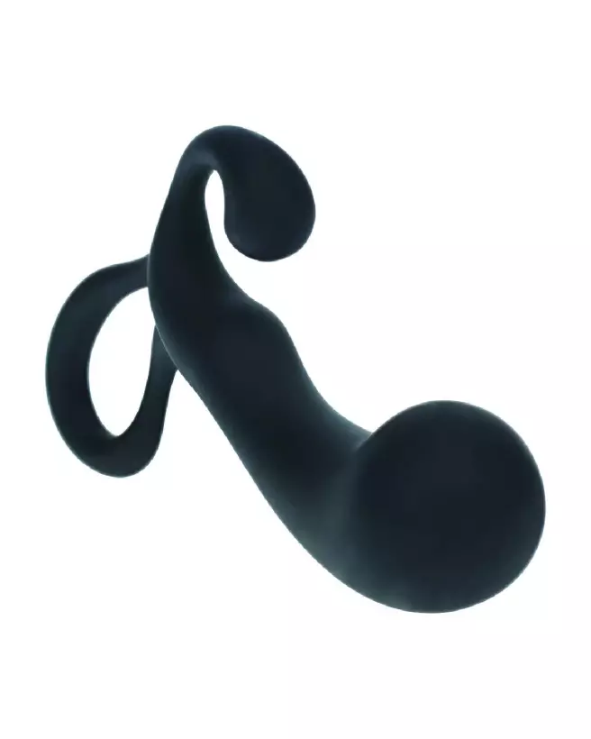 Masseur prostatique noir en silicone taille S Levelz by Shots pour stimulation efficace-4
