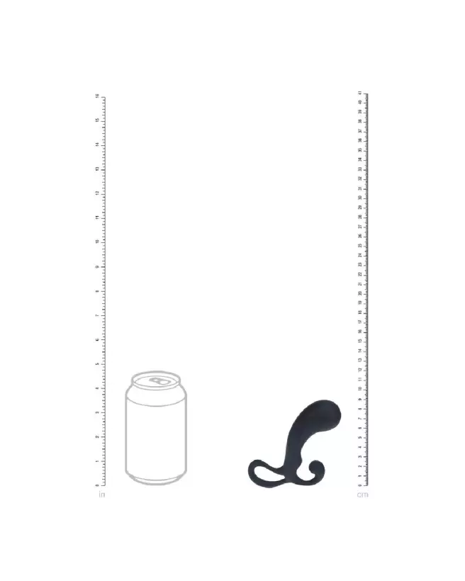 Masseur prostatique noir en silicone taille S Levelz by Shots pour stimulation efficace-5