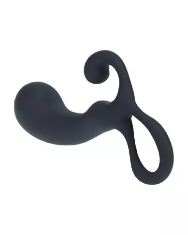 Masseur prostatique en silicone noir taille M Levelz by Shots pour stimulation précise-3