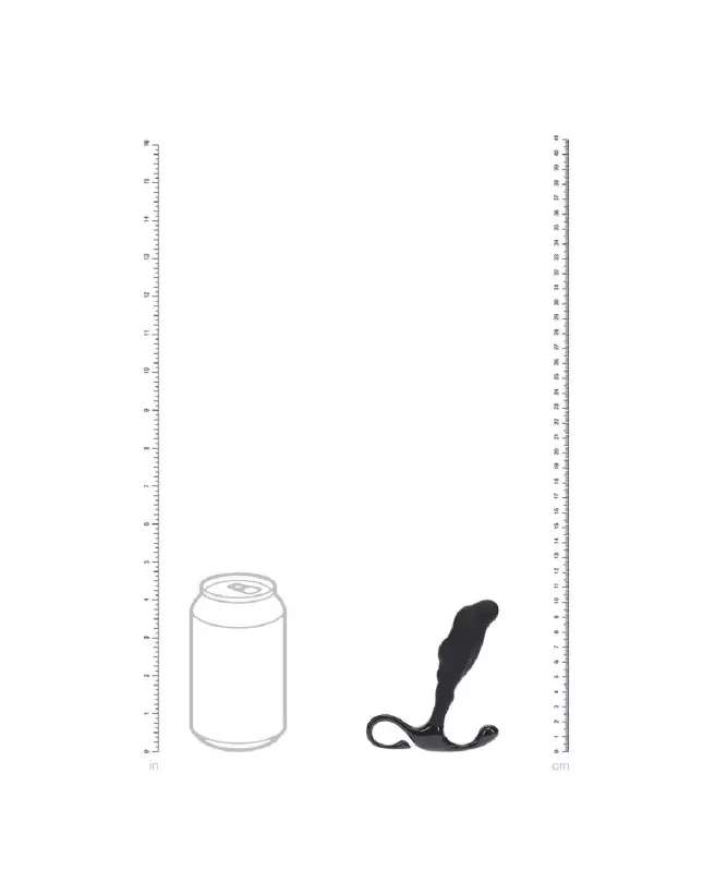 Image Masseur de Prostate Levelz by Shots en Silicone Noir avec Boucle Rigide Ondulée-6