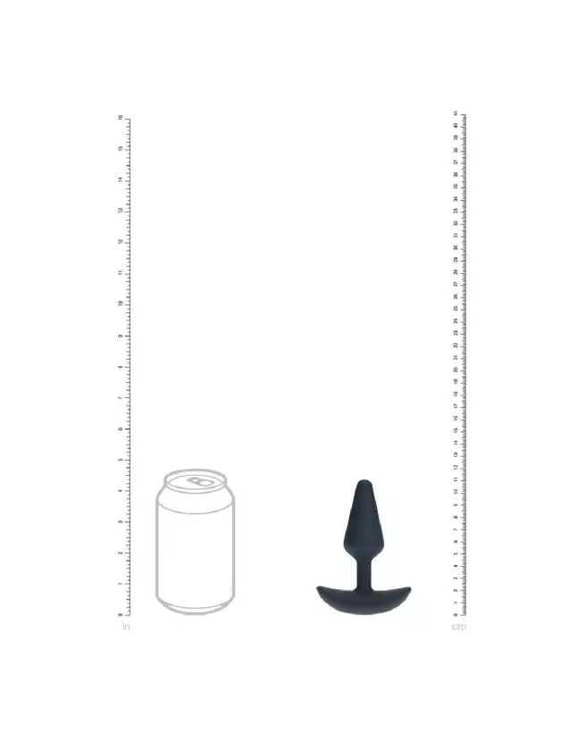 Plug anal vibrant noir en silicone de Levelz by Shots, taille S, confort optimal-6