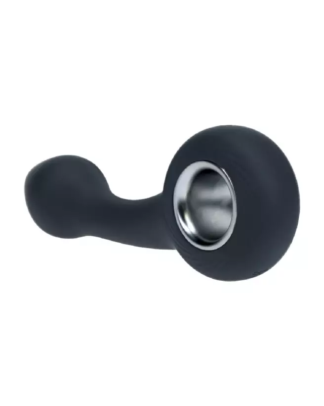 Image du vibromasseur prostate Levelz by Shots en silicone noir avec boucle-4