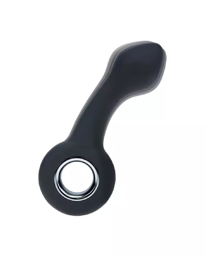 Image du vibromasseur prostate Levelz by Shots en silicone noir avec boucle-5
