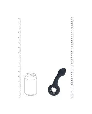 Image du vibromasseur prostate Levelz by Shots en silicone noir avec boucle-6