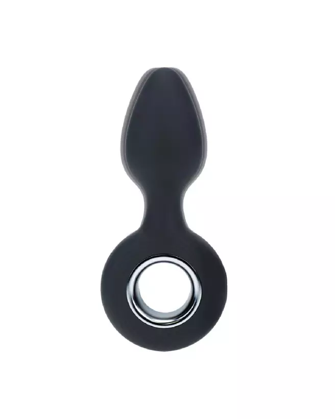 Plug anal vibrant Levelz by Shots en silicone noir, sécurité et plaisir intensifié-5