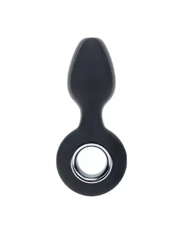 Plug anal vibrant Levelz by Shots en silicone noir, sécurité et plaisir intensifié-5