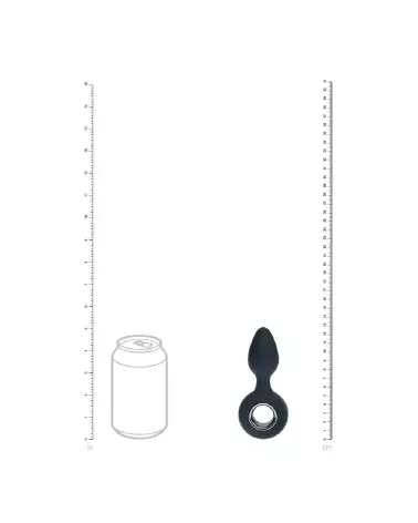 Plug anal vibrant Levelz by Shots en silicone noir, sécurité et plaisir intensifié-6