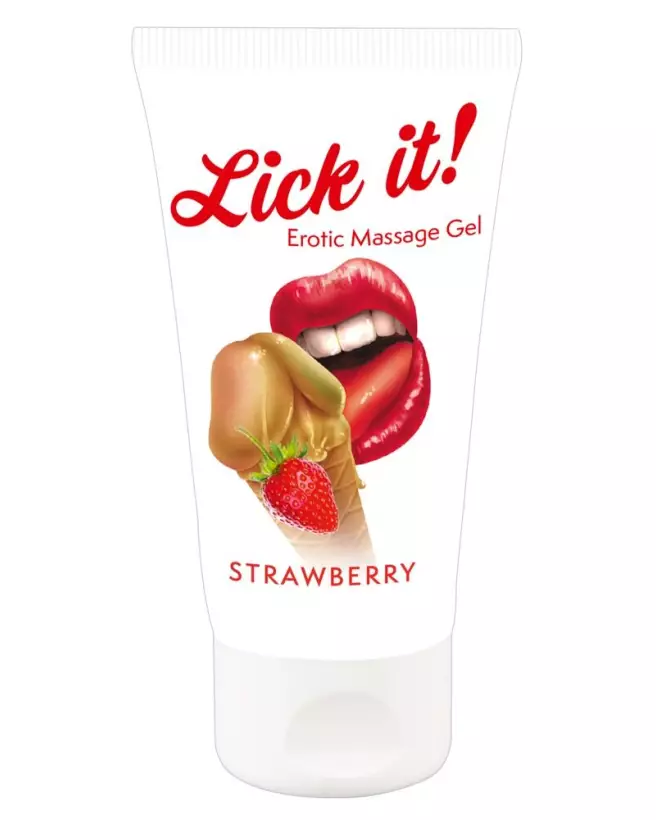 Lick it! Strawberry 50 ml - Gel pour Plaisir Oral aux Fraises - image 1