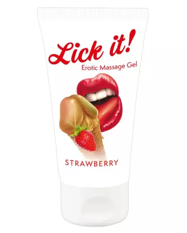 Lick it! Strawberry 50 ml - Gel pour Plaisir Oral aux Fraises - image 1