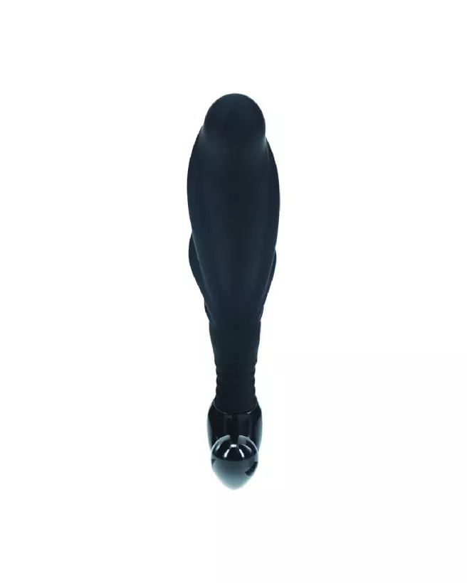 Masseur prostatique Levelz by Shots en silicone noir avec boucle ondulée-4