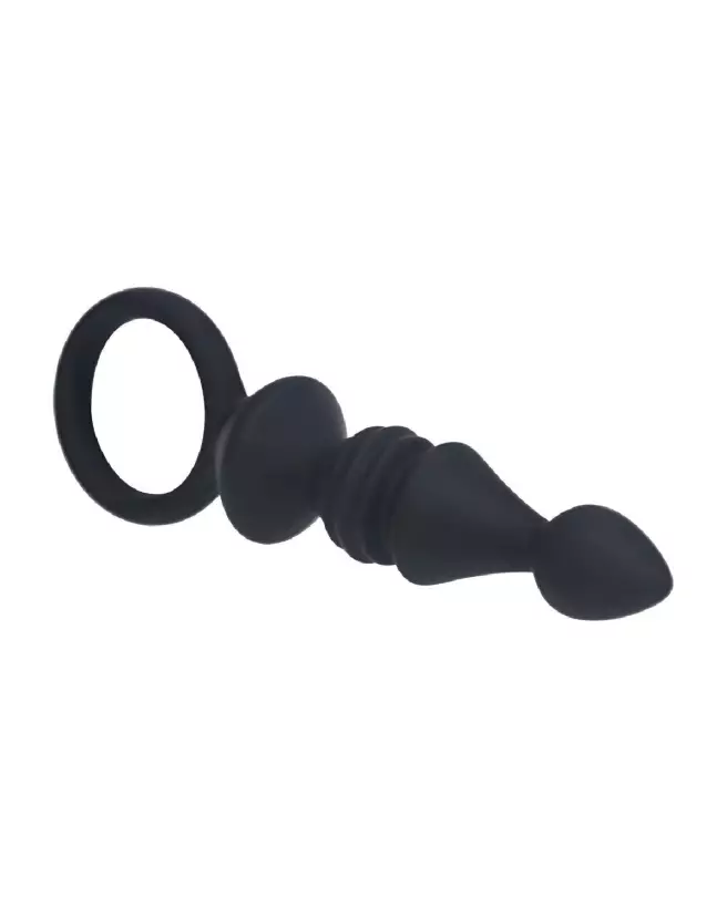 Image Probe Anal en Silicone Rainuré Noir Levelz by Shots - Confort et sécurité-3