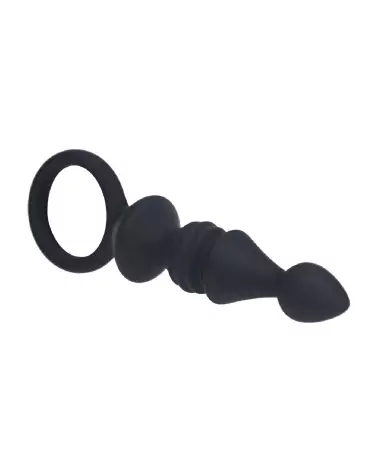 Image Probe Anal en Silicone Rainuré Noir Levelz by Shots - Confort et sécurité-3