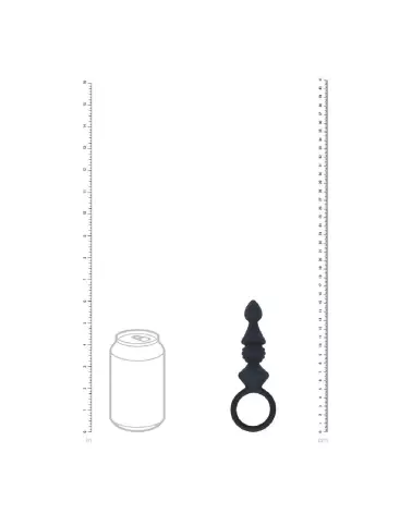 Image Probe Anal en Silicone Rainuré Noir Levelz by Shots - Confort et sécurité-4