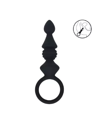 Image Probe Anal en Silicone Rainuré Noir Levelz by Shots - Confort et sécurité-7