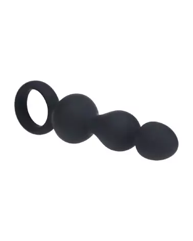 Image de sonde anale perlée en silicone noir Levelz by Shots-3