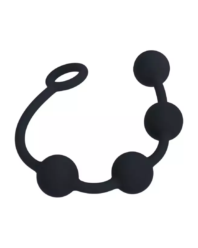 Image des Balles Anales en Silicone Noir de Levelz by Shots, 30mm-3